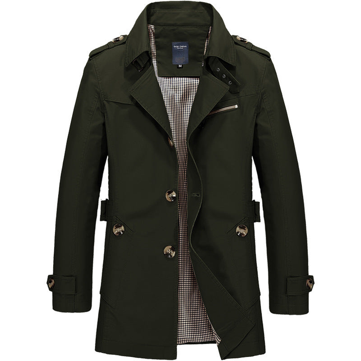 Winterjacke Herren | Klassischer Trench Style | Stilvoll Jacke Herren