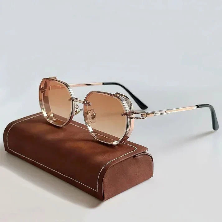 Herren Sonnenbrille | Vintage Design | Metallrahmen | Sommer