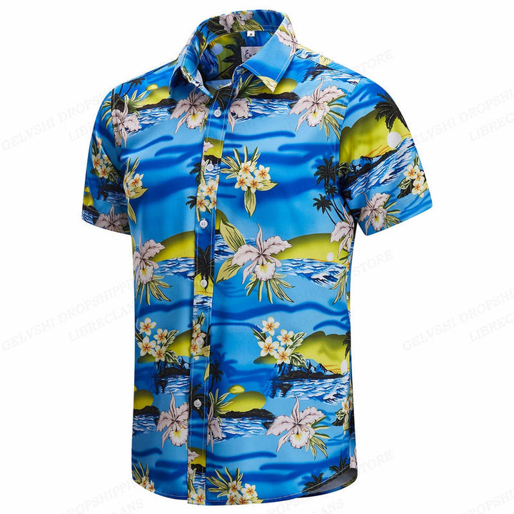Herren Shirt | Palmenprint | Sommerlicher Look | Sommer