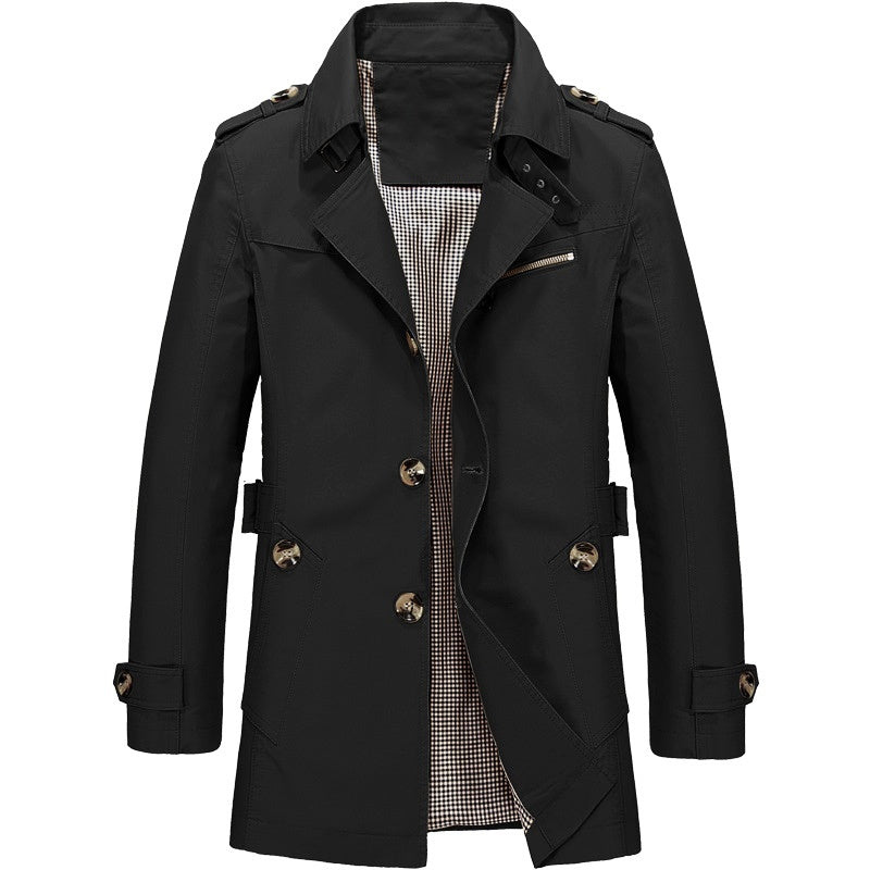 Winterjacke Herren | Klassischer Trench Style | Stilvoll Jacke Herren
