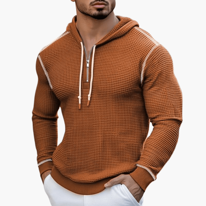 Sweatshirt Herren | Sportlich Waffelstruktur | Kleider Herren Hoodie