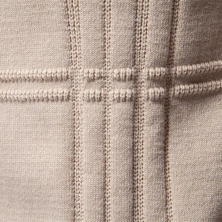 Herren Pullover | Slimfit | Strukturmuster | Lange Ärmel