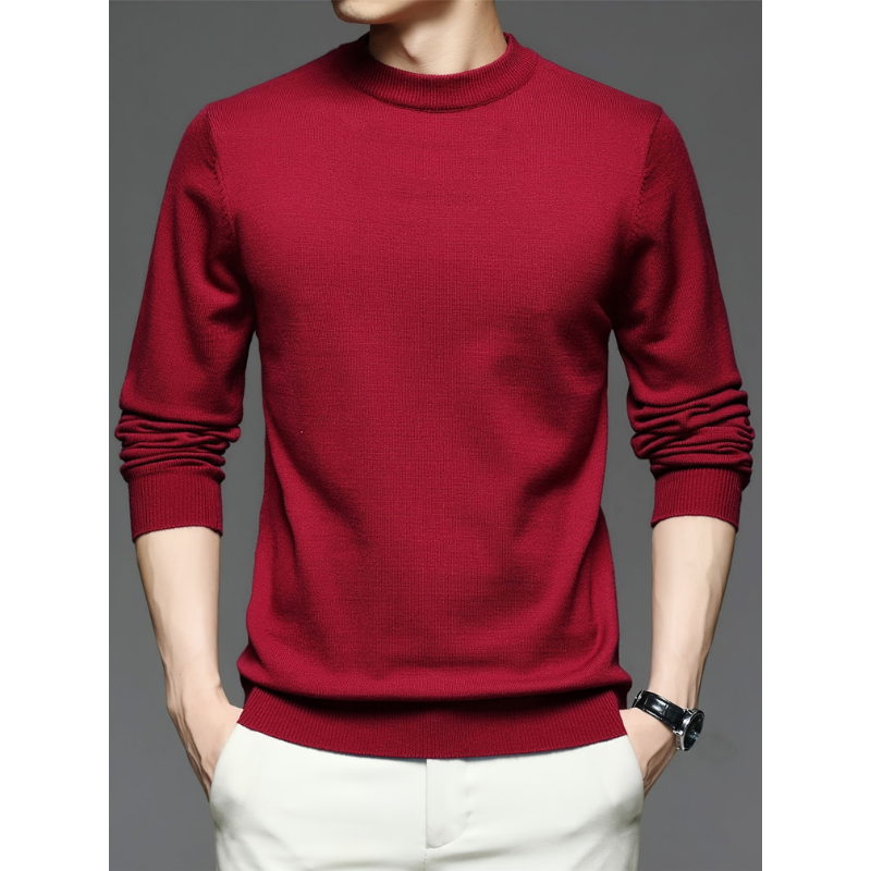 Pullover Herren | Rundhals und Langarm | Strickpullover