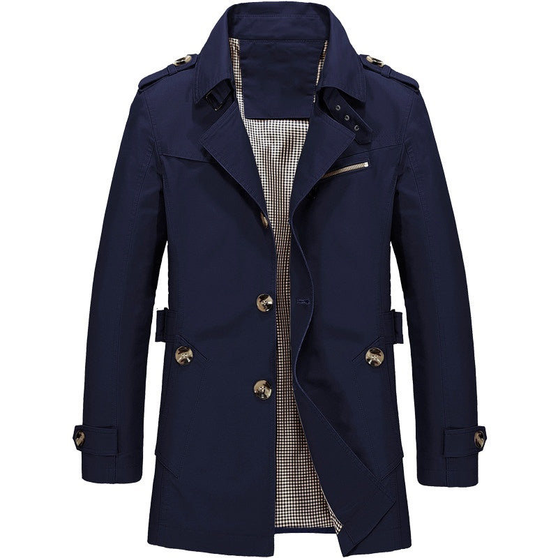 Winterjacke Herren | Klassischer Trench Style | Stilvoll Jacke Herren