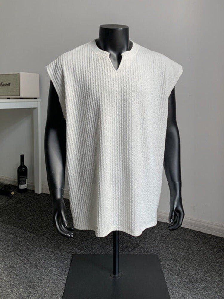 Herren Top | Oversized | Ärmellos | Sommer