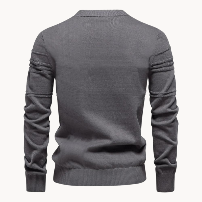 Herren Pullover | Slimfit | Strukturmuster | Lange Ärmel