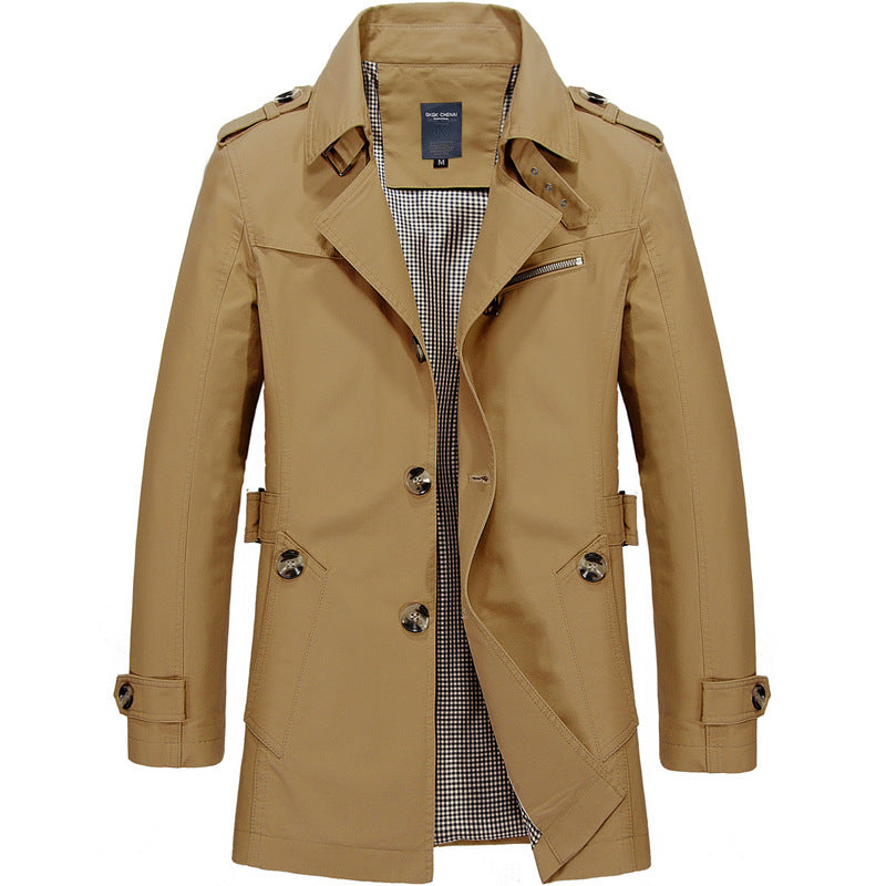 Winterjacke Herren | Klassischer Trench Style | Stilvoll Jacke Herren