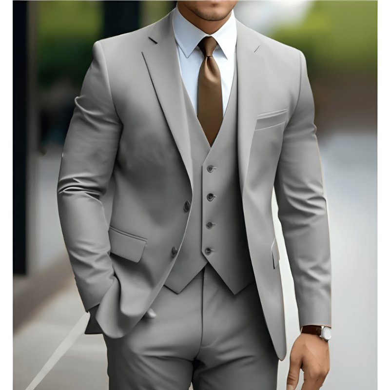 Herren Set | Elegant Dreiteilig Anzug  | Formelle Kleider Herren