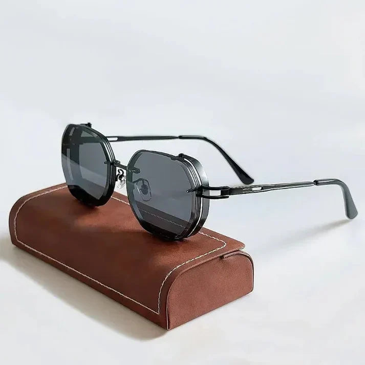 Herren Sonnenbrille | Vintage Design | Metallrahmen | Sommer