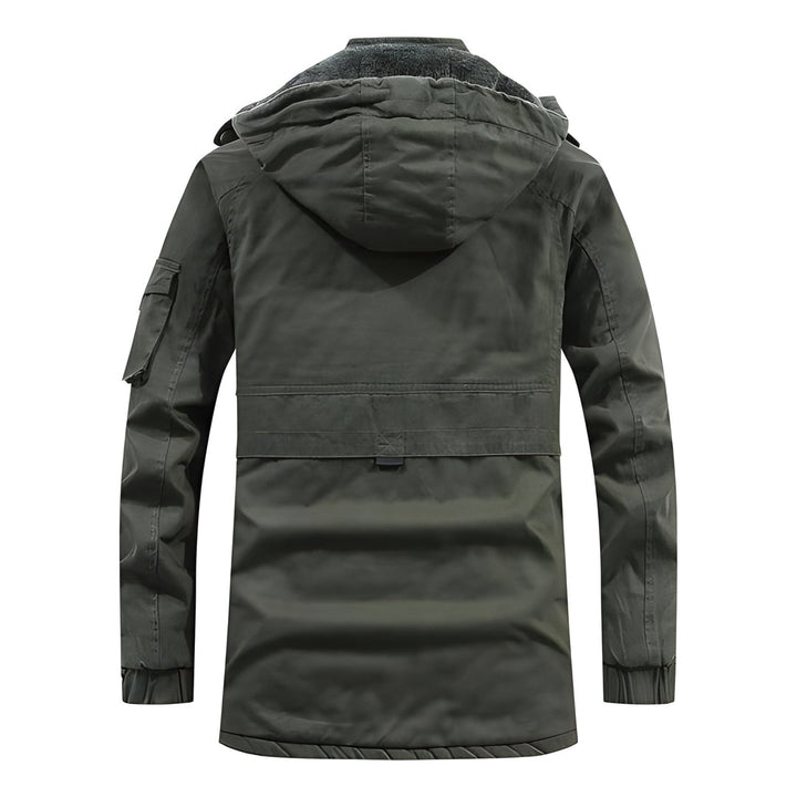 Herren Jacke | Cargo Oversized | Mit Kapuze | Reißverschluss
