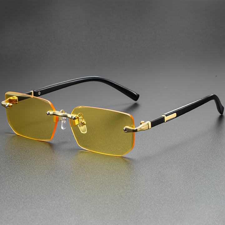 Herren Sonnenbrille | Retro | Ohne Rahmen | Sommer Minimal