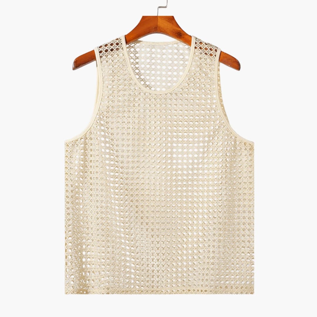 Herren Netz-Tanktop | Ärmellos | Luftiges Design | Sommer