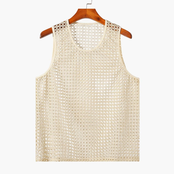 Herren Netz-Tanktop | Ärmellos | Luftiges Design | Sommer