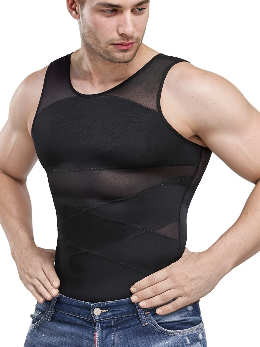 Herren Top | Slimfit | Ärmellos | Sommer