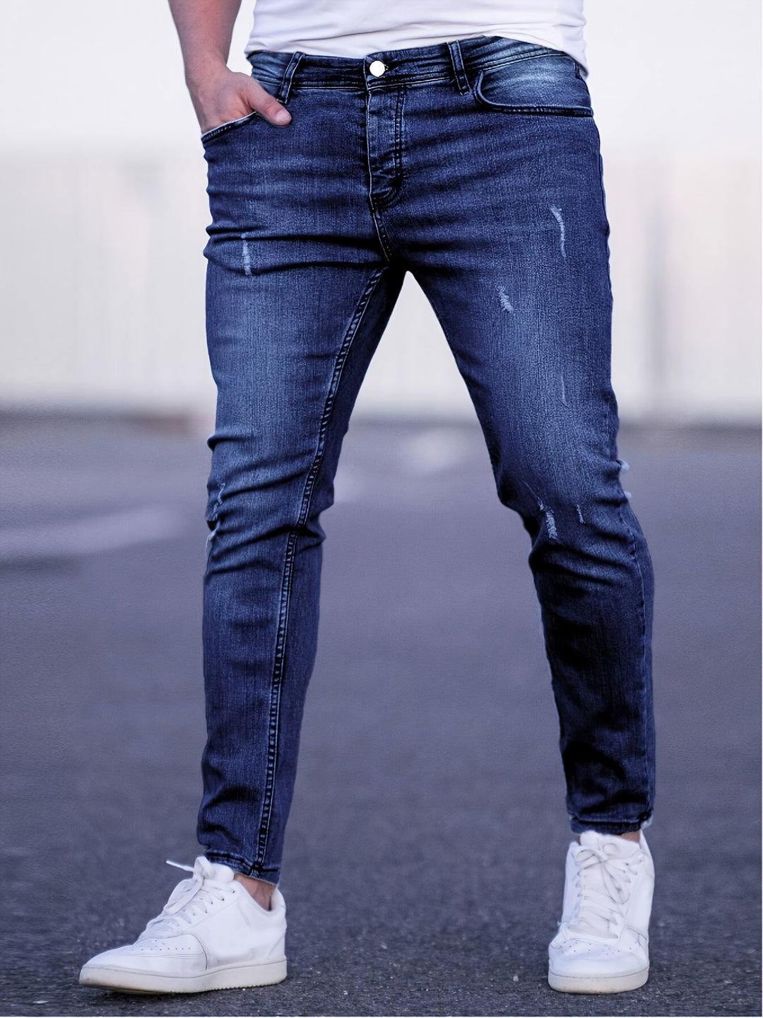 Herren Jeans | Slimfit | Mit Knopfverschluss | Sommer