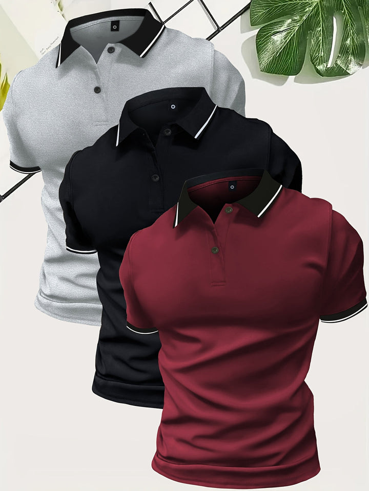 Herren Poloshirt | Slimfit | Contrast Design | Sommer