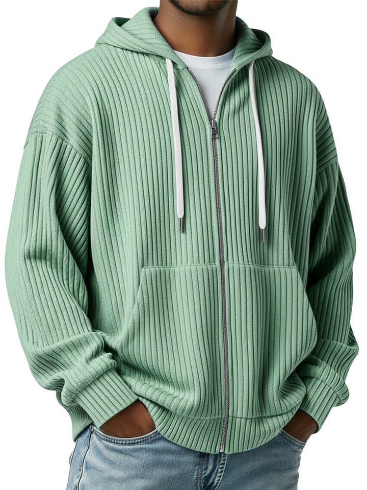 Herren Cardigan | Kapuzen Strickjacke | Bequeme Kleider