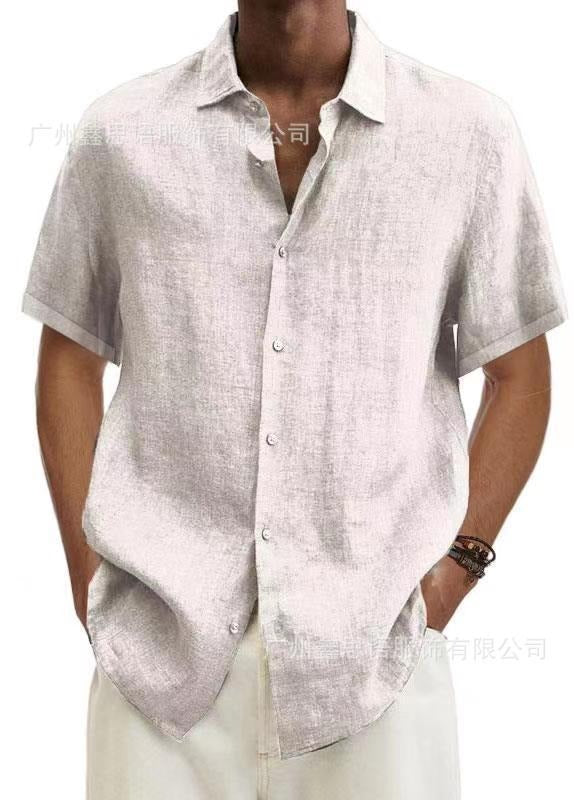 Herren Shirt | Oversized | Mit Knopfleiste | Sommer Linen