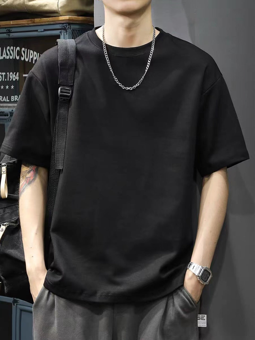 Herren T-Shirt | Oversized | Rundhalsausschnitt | Sommer