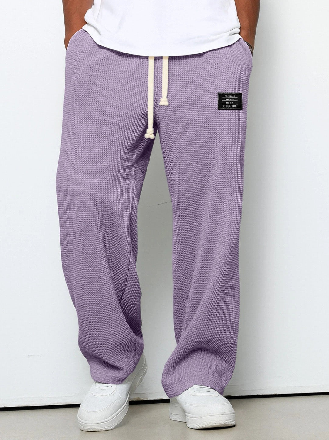 Herren Hose | Straight Leg | Mit Kordelzug | Sommer