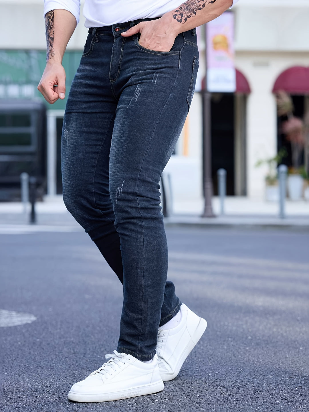 Herren Skinny Fit Jeans | Leicht & Bequem | Stilvolle Denim für Alle Jahreszeiten