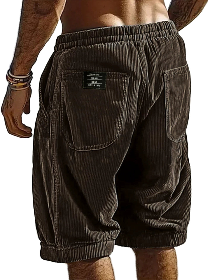 Herren Shorts | Straight | Mit Kordelzug Label | Sommer