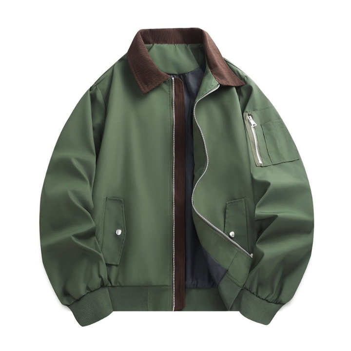 Winterjacke Herren | Leicht & Stilvoll | Mit Reverskragen & Reißverschluss