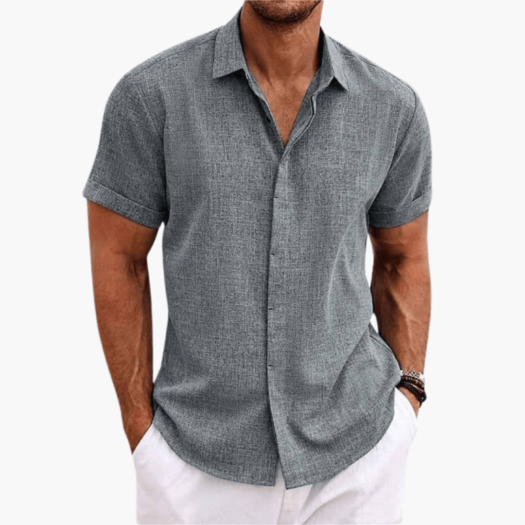 Herren Kurzarmhemd | Leichtes Design | Lockerer Schnitt | Sommer