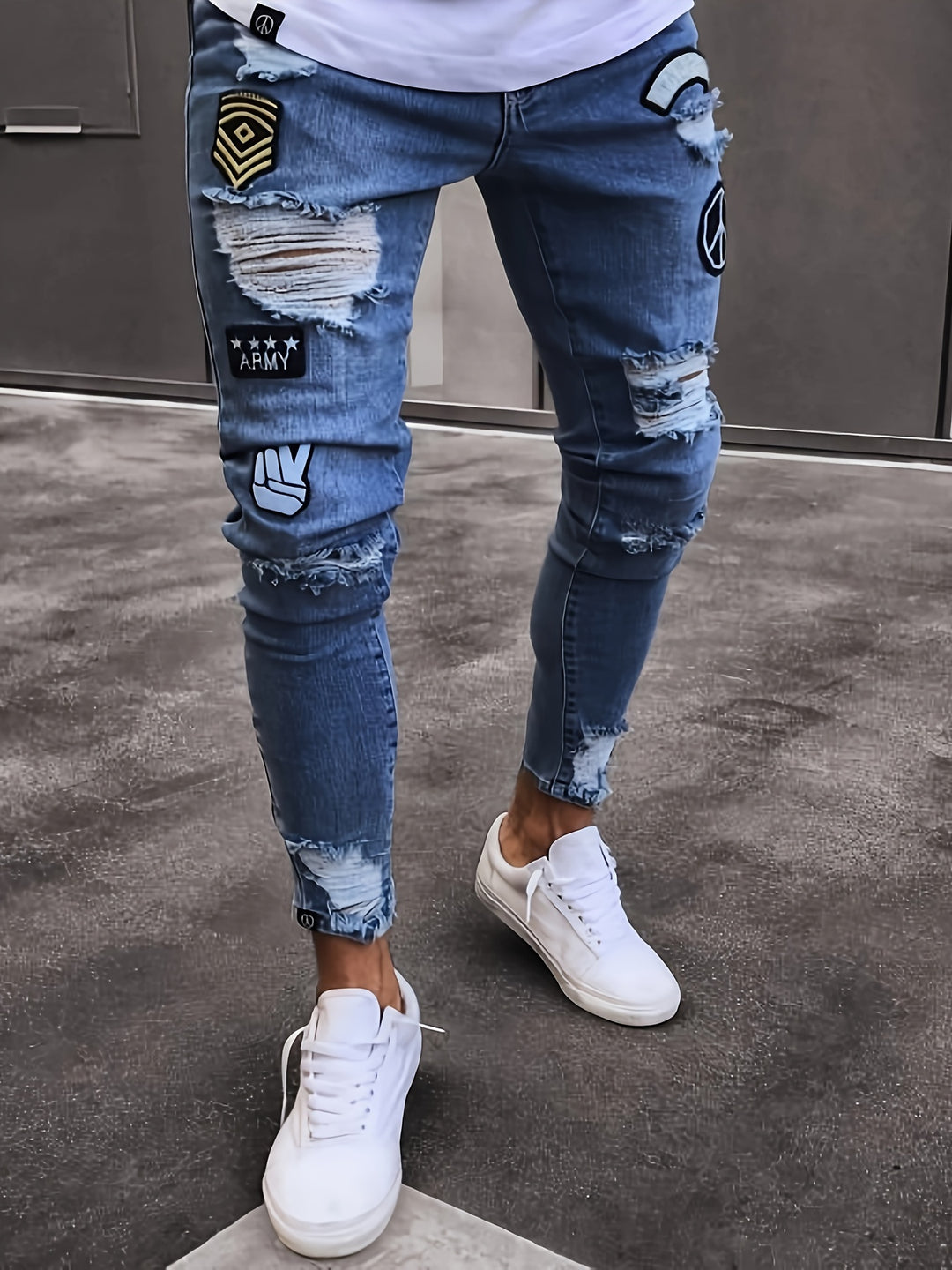 Herren Jeans | Slimfit | Mit Knopfverschluss | Sommer