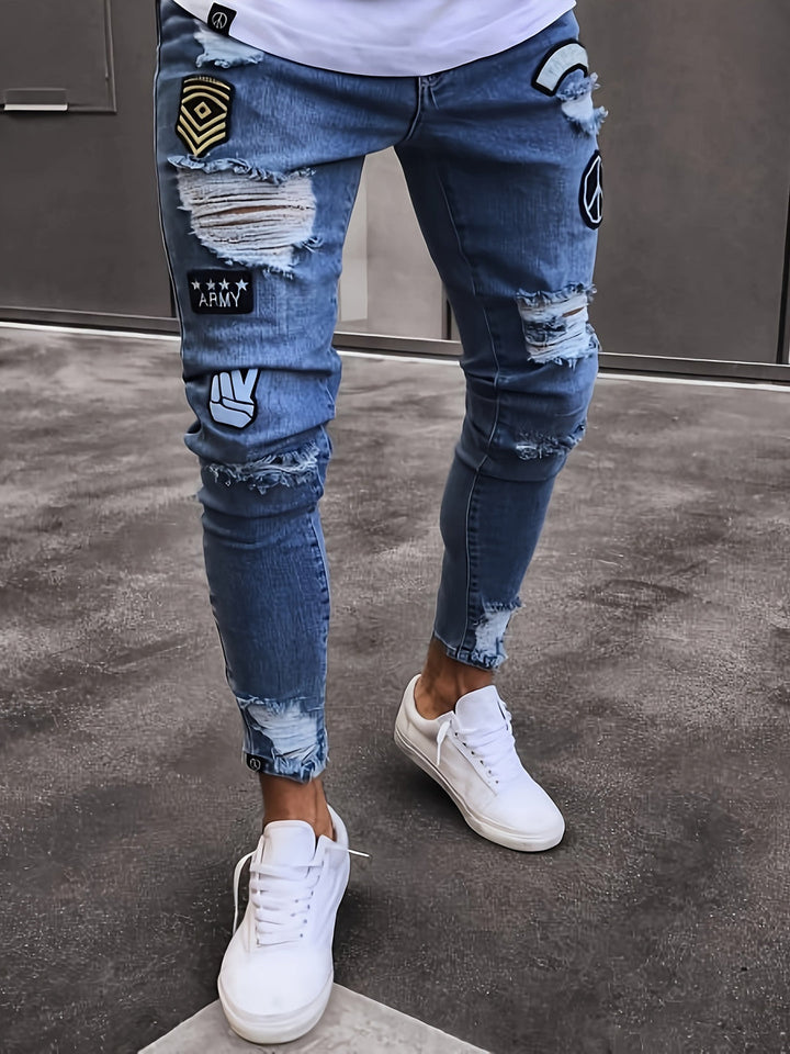 Herren Jeans | Slimfit | Mit Knopfverschluss | Sommer