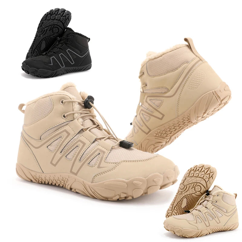 Winterschuhe | Breite Zehenbox Barfuß | Warme Outdoor Schuhe