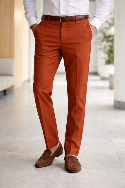 Herren Hose | Straight | Mit Knopfverschluss | Sommer