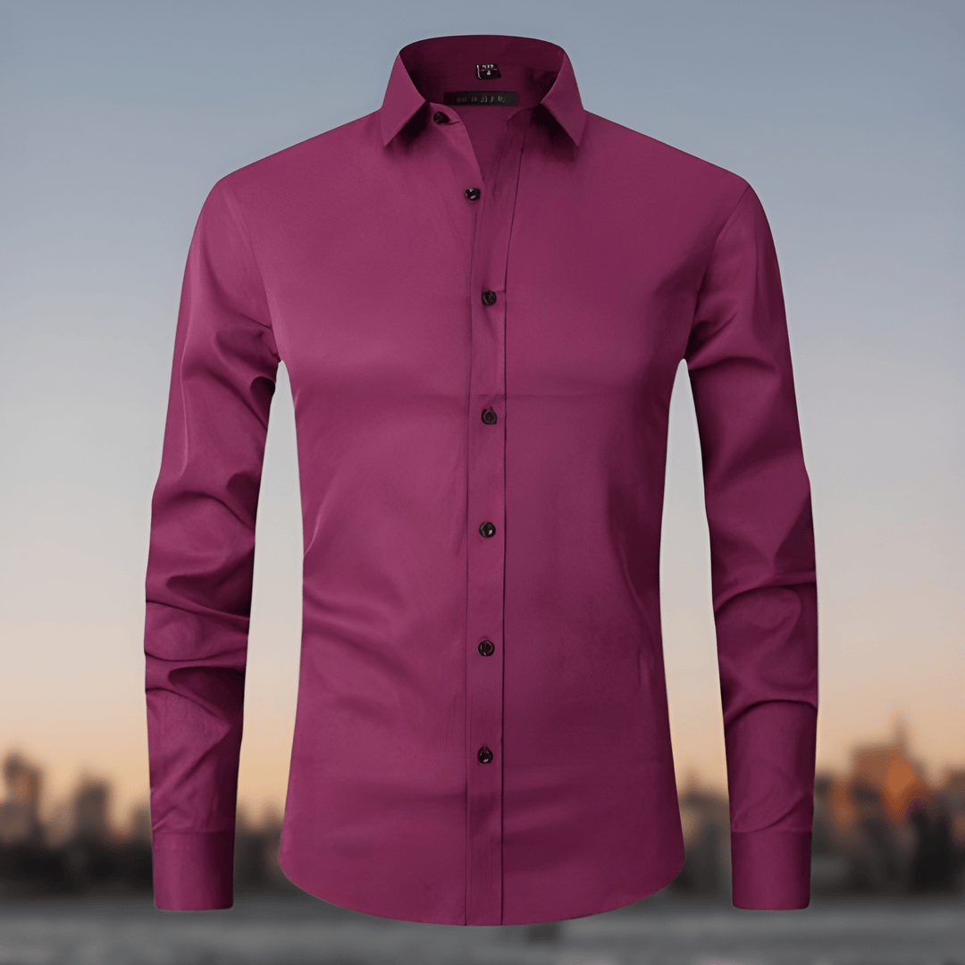 Hemd Herren | Elegante Stretchbluse Slim Fit | Kleider Herren Trend