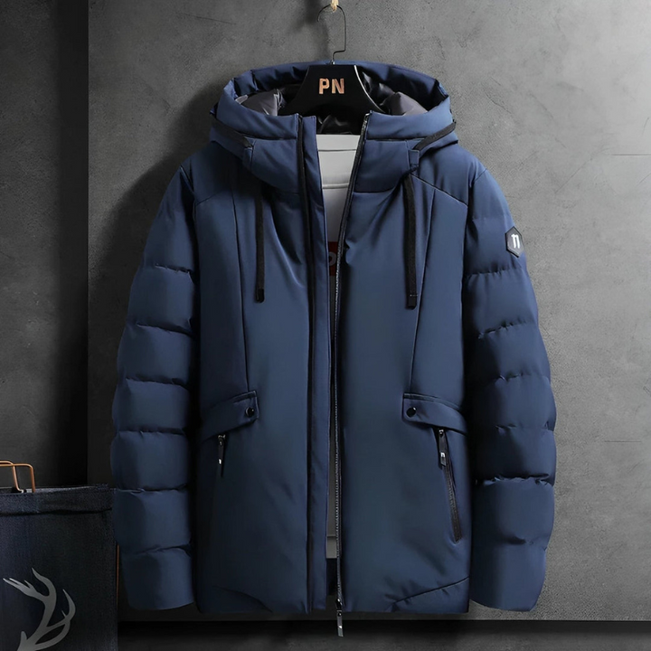 Jacke Herren | Winterjacke Herren Kapuze | Dick Gefüttert Casual