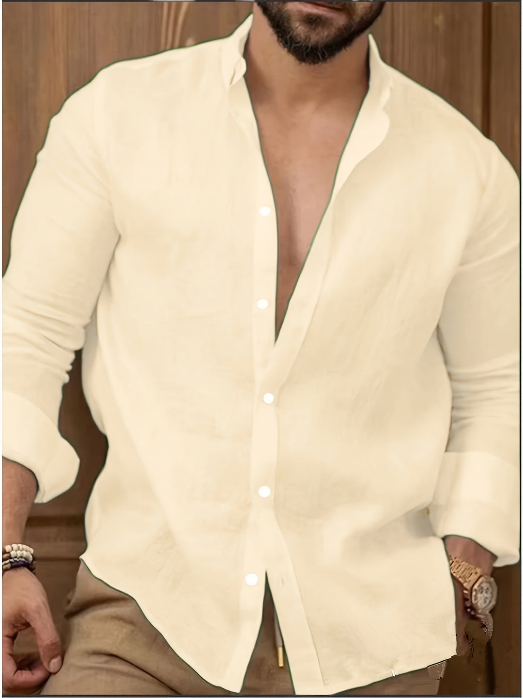Herren Shirt | Slimfit | Mit Knopfleiste | Sommer Airy