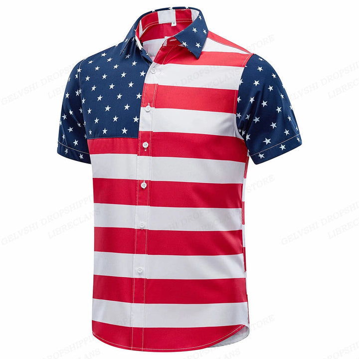 Herren Shirt | Tropisches Blattmuster | Sommerstil | Sommer