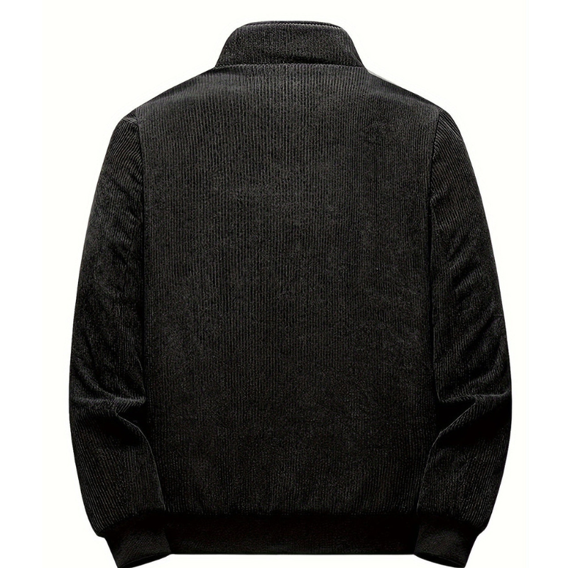 Winterjacke Herren | Gefütterte Stehkragen Jacke | Mode Jacke Herren