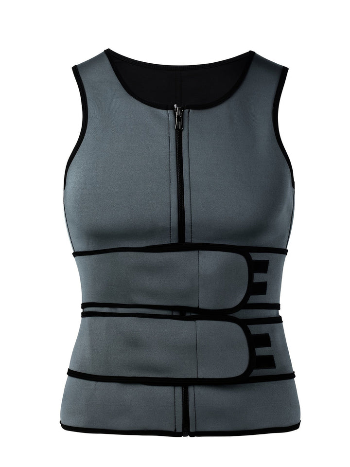 Herren Sportweste | Slim Fit | Reißverschluss | Sommer