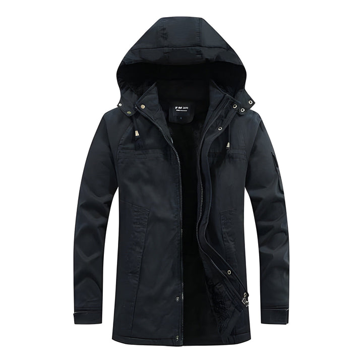 Herren Jacke | Cargo Oversized | Mit Kapuze | Reißverschluss