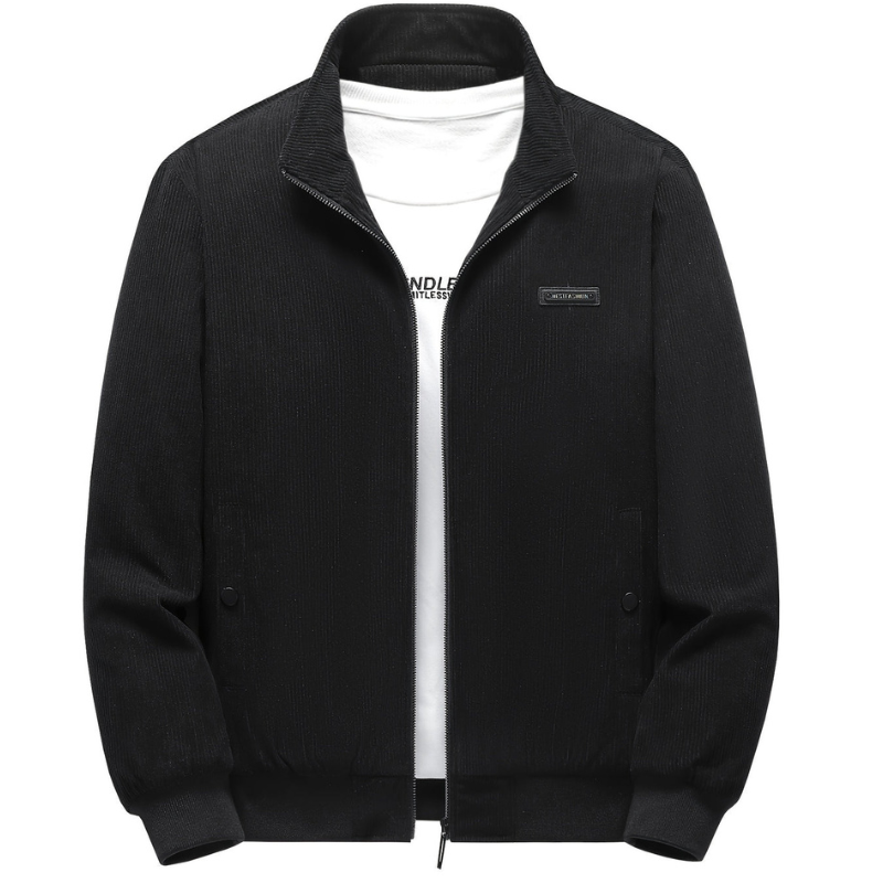 Winterjacke Herren | Gefütterte Stehkragen Jacke | Mode Jacke Herren