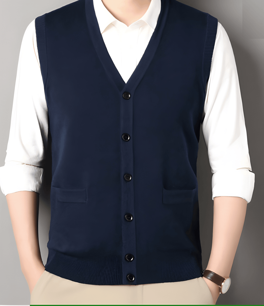 Pullover Herren | Leichte Strickweste Klassisch | Herren Pulli Komfort