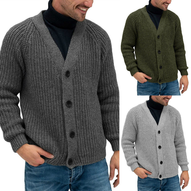 Herren Cardigan | Grobstrick Design | Modische Winter kleider