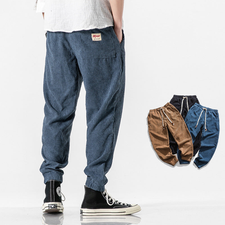 Cordhosen Herren | Lockere Jogger Form | Jeans Herren Stil