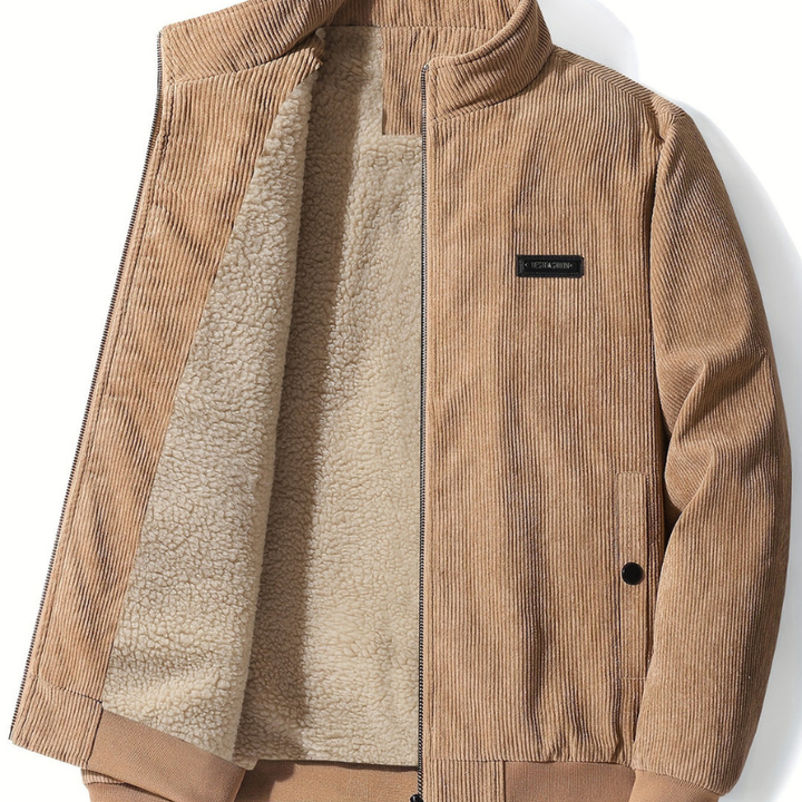 Winterjacke Herren | Gefütterte Stehkragen Jacke | Mode Jacke Herren