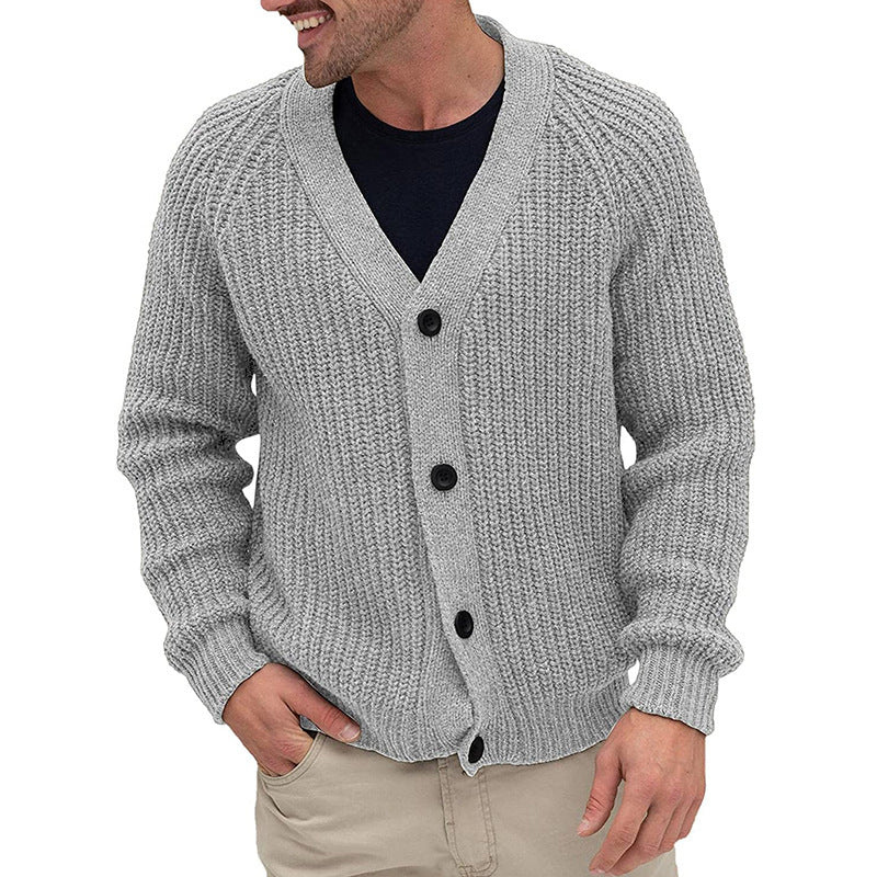 Herren Cardigan | Grobstrick Design | Modische Winter kleider