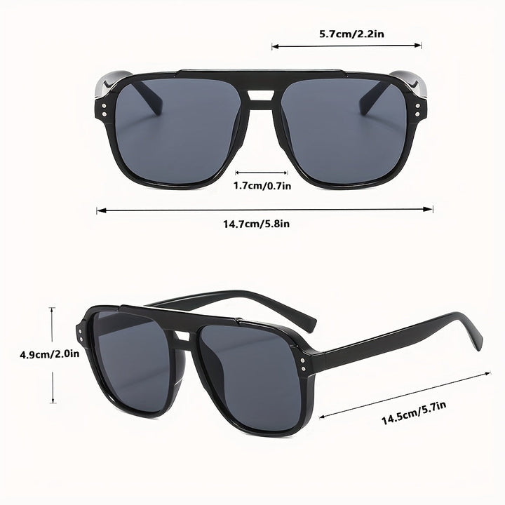 Herren Sonnenbrille | Modern Stil | Breite Form | Sommer
