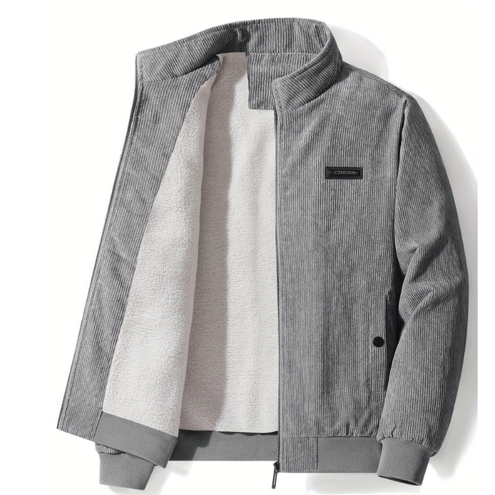 Winterjacke Herren | Gefütterte Stehkragen Jacke | Mode Jacke Herren