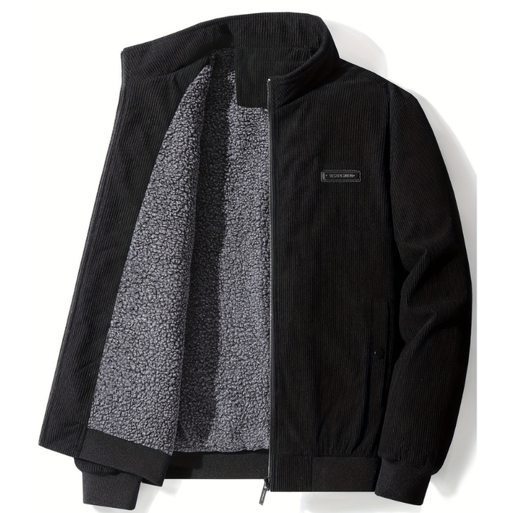 Winterjacke Herren | Gefütterte Stehkragen Jacke | Mode Jacke Herren