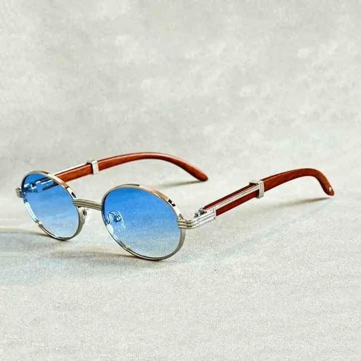 Sonnenbrille Herren | Gold Rund Design | Vintage Stil Accessoire