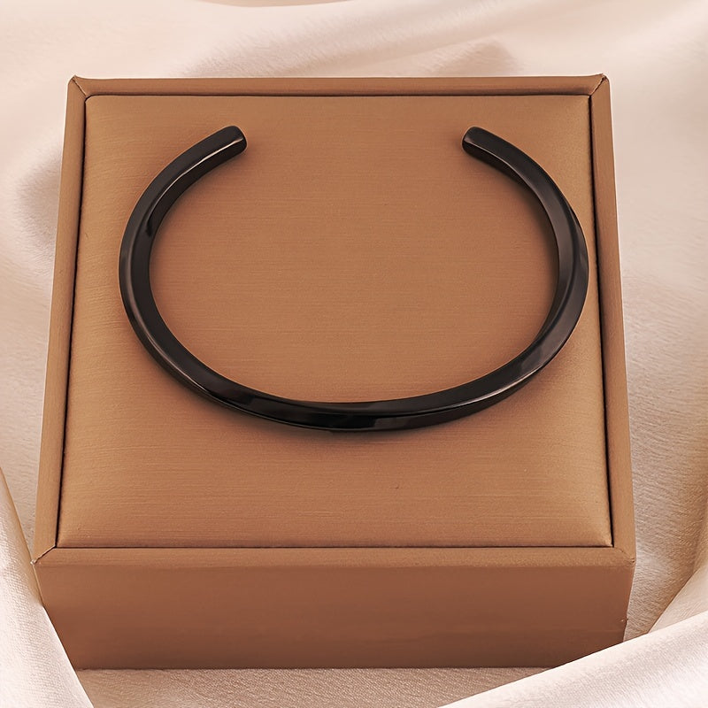 Herren Armreif | Minimal Curve | Offen Design | Alltag Edge